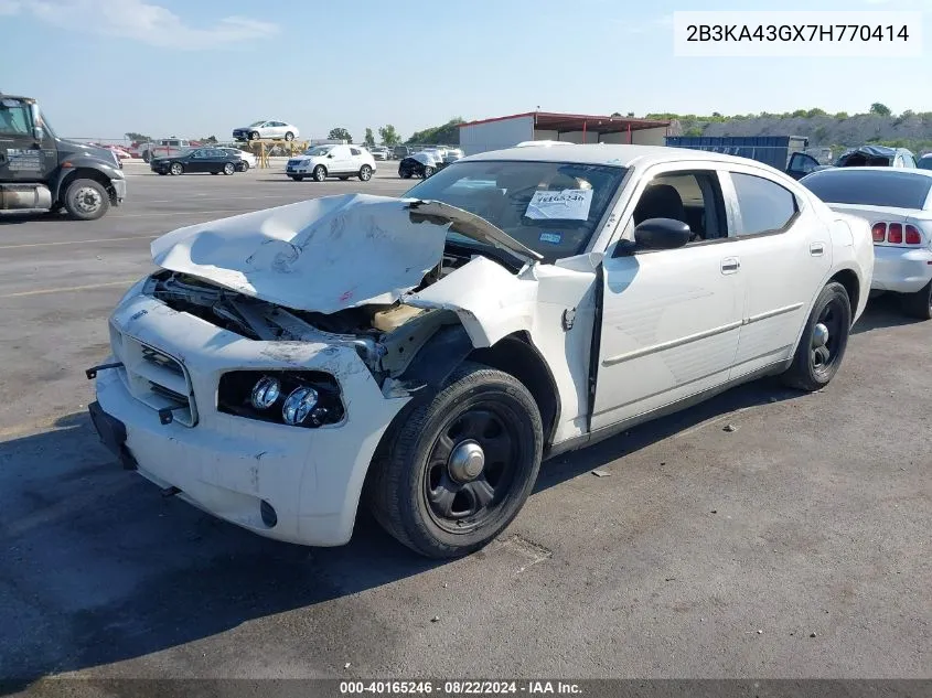 2007 Dodge Charger VIN: 2B3KA43GX7H770414 Lot: 40165246