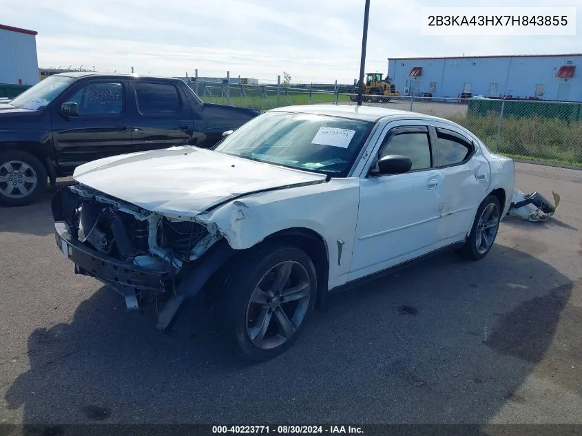 2007 Dodge Charger VIN: 2B3KA43HX7H843855 Lot: 40223771