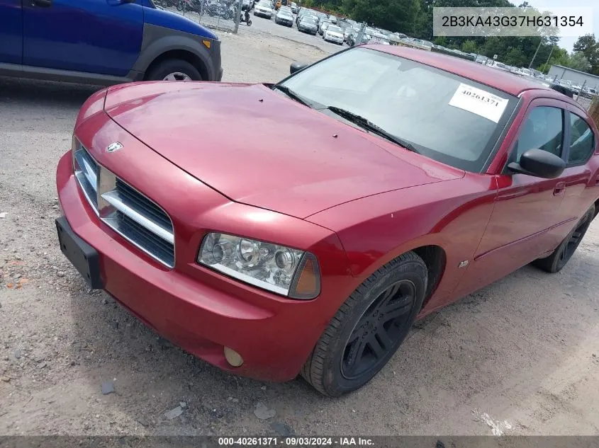 2007 Dodge Charger VIN: 2B3KA43G37H631354 Lot: 40261371