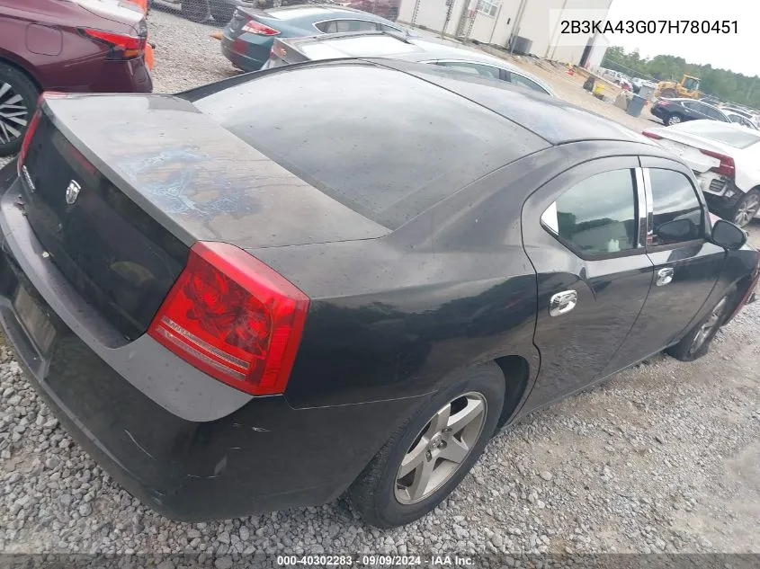 2B3KA43G07H780451 2007 Dodge Charger