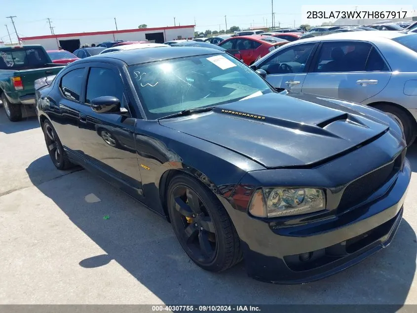 2007 Dodge Charger Srt8 VIN: 2B3LA73WX7H867917 Lot: 40307755