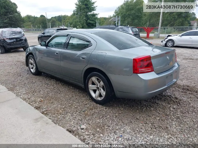 2B3KA43G87H730669 2007 Dodge Charger