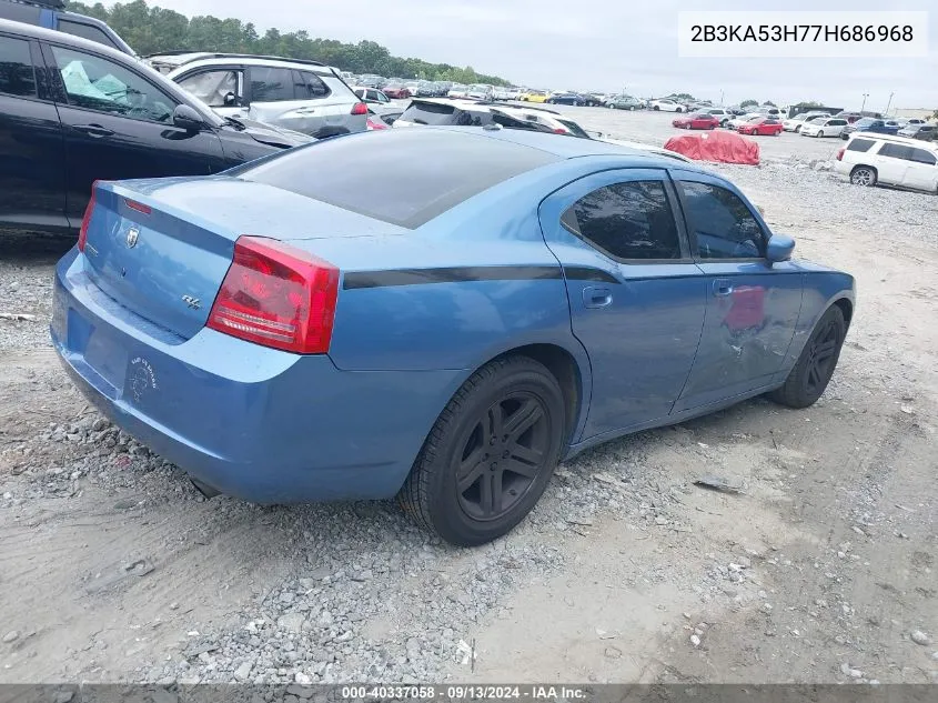 2007 Dodge Charger Rt VIN: 2B3KA53H77H686968 Lot: 40337058