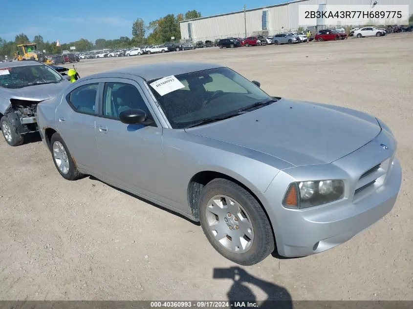 2007 Dodge Charger VIN: 2B3KA43R77H689775 Lot: 40360993