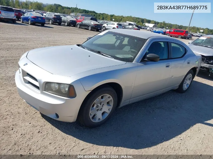 2007 Dodge Charger VIN: 2B3KA43R77H689775 Lot: 40360993