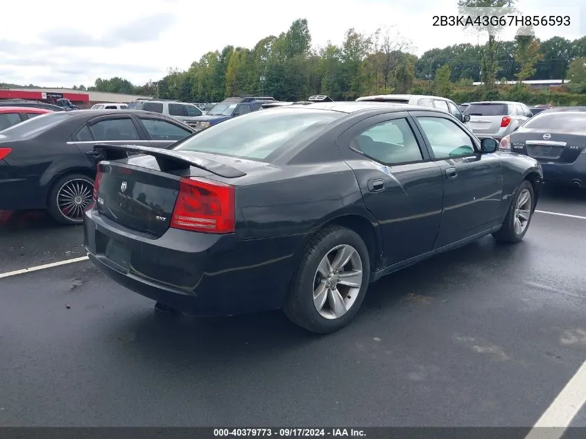 2007 Dodge Charger VIN: 2B3KA43G67H856593 Lot: 40379773