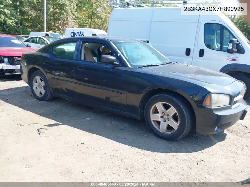 2007 Dodge Charger VIN: 2B3KA43GX7H890925 Lot: 40403449