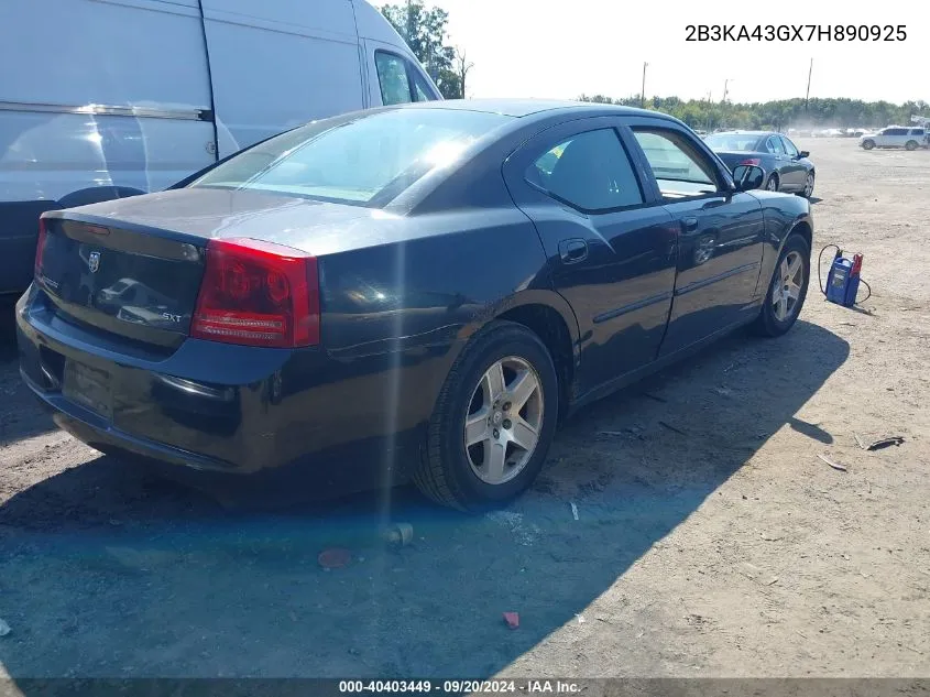 2B3KA43GX7H890925 2007 Dodge Charger