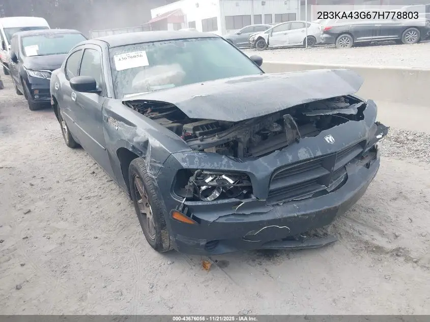 2B3KA43G67H778803 2007 Dodge Charger