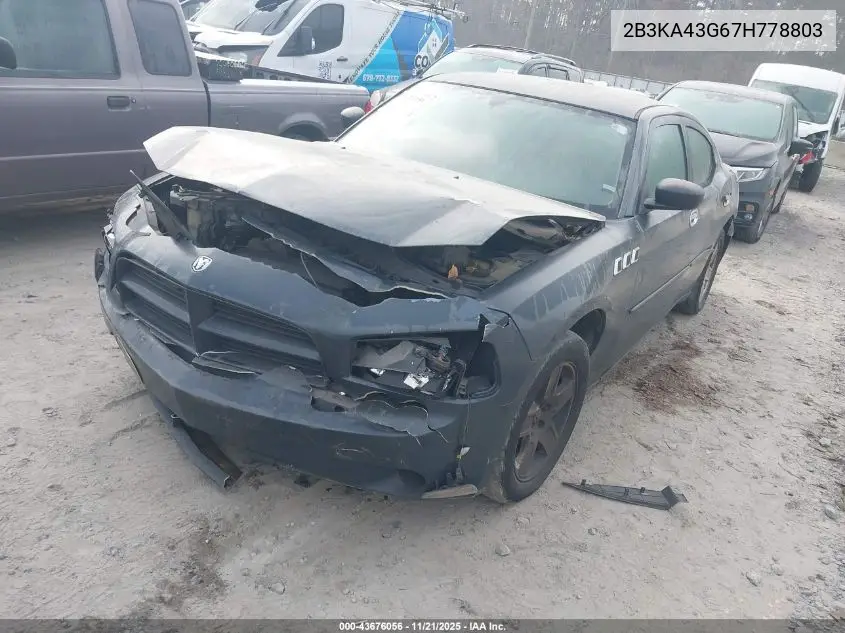 2B3KA43G67H778803 2007 Dodge Charger