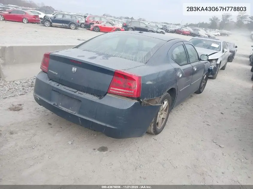 2B3KA43G67H778803 2007 Dodge Charger