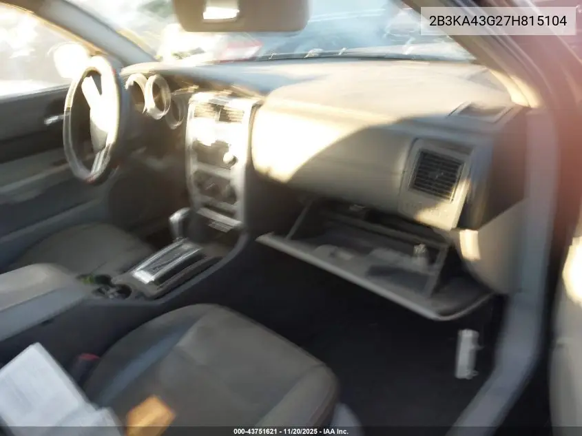 2B3KA43G27H815104 2007 Dodge Charger