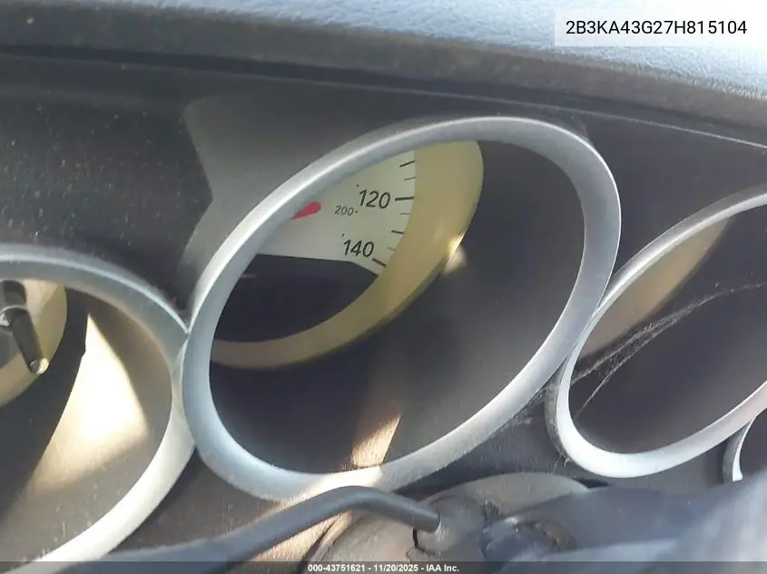 2B3KA43G27H815104 2007 Dodge Charger