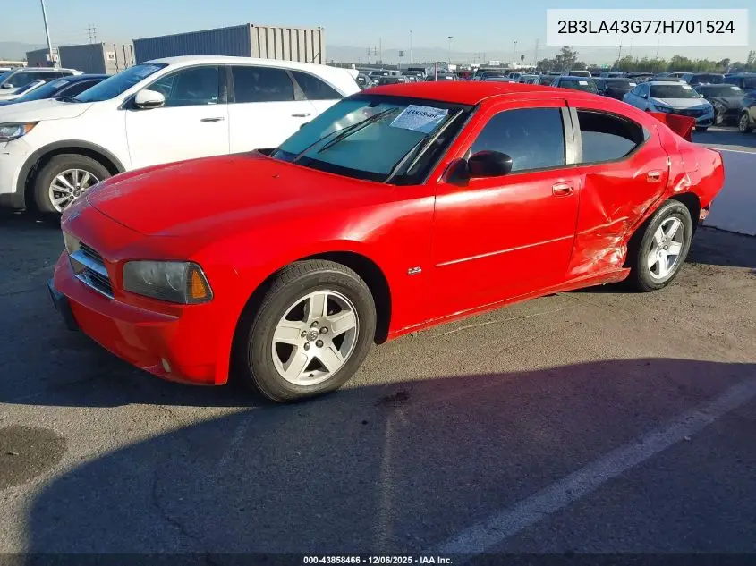 2B3LA43G77H701524 2007 Dodge Charger