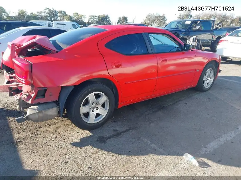 2B3LA43G77H701524 2007 Dodge Charger