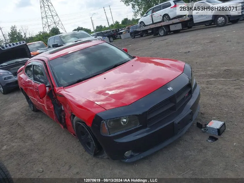 2008 Dodge Charger R/T VIN: 2B3KA53H98H282071 Lot: 12070619