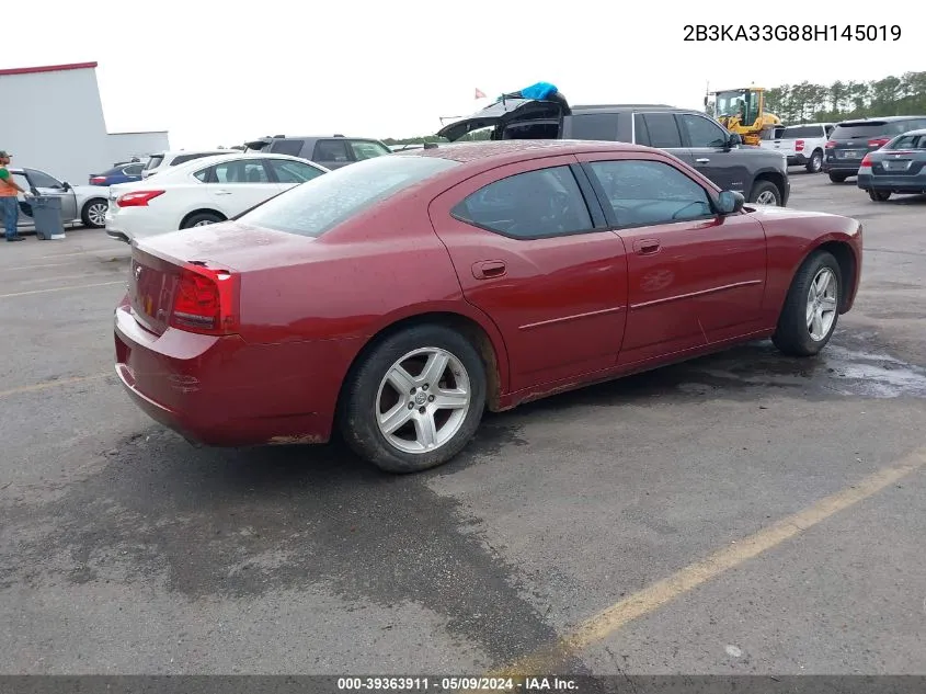 2B3KA33G88H145019 2008 Dodge Charger Sxt