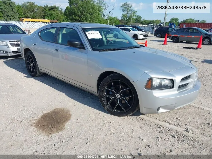 2008 Dodge Charger VIN: 2B3KA43G38H248578 Lot: 39404724