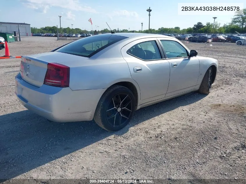 2B3KA43G38H248578 2008 Dodge Charger