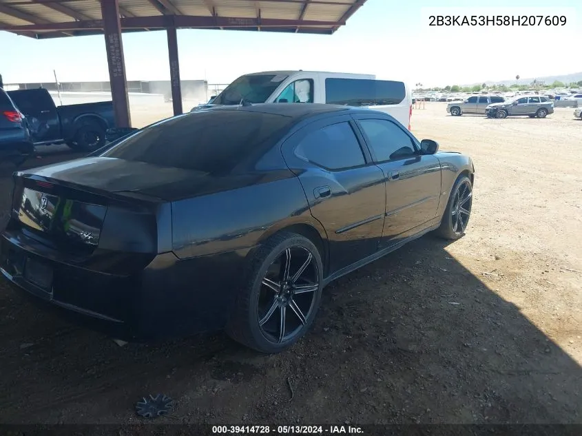 2008 Dodge Charger R/T VIN: 2B3KA53H58H207609 Lot: 39414728