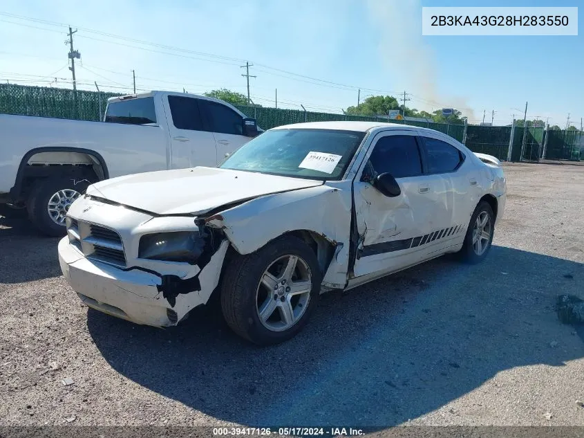 2008 Dodge Charger VIN: 2B3KA43G28H283550 Lot: 39417126