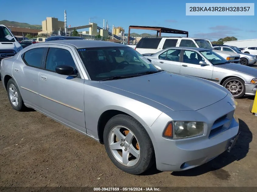 2008 Dodge Charger VIN: 2B3KA43R28H328357 Lot: 39427859