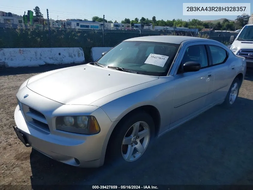 2008 Dodge Charger VIN: 2B3KA43R28H328357 Lot: 39427859