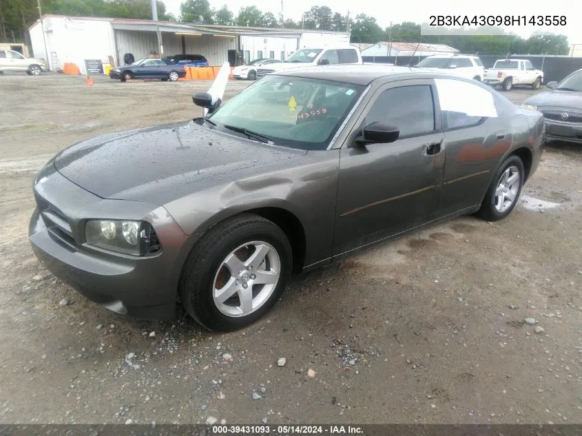 2B3KA43G98H143558 2008 Dodge Charger