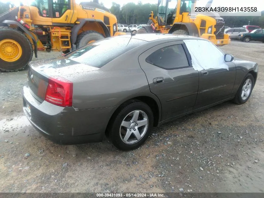 2B3KA43G98H143558 2008 Dodge Charger