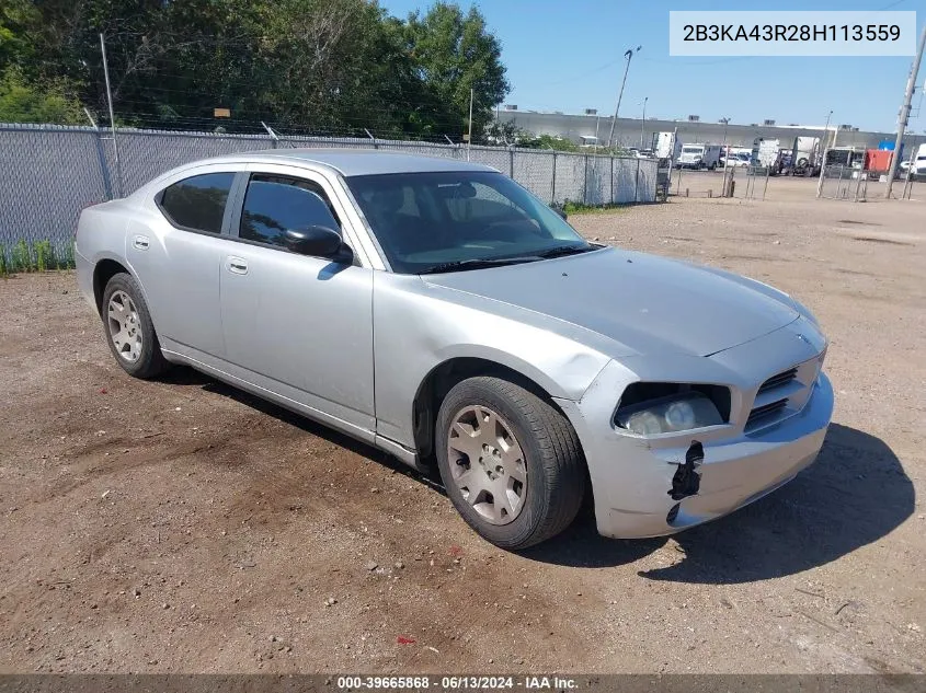 2B3KA43R28H113559 2008 Dodge Charger