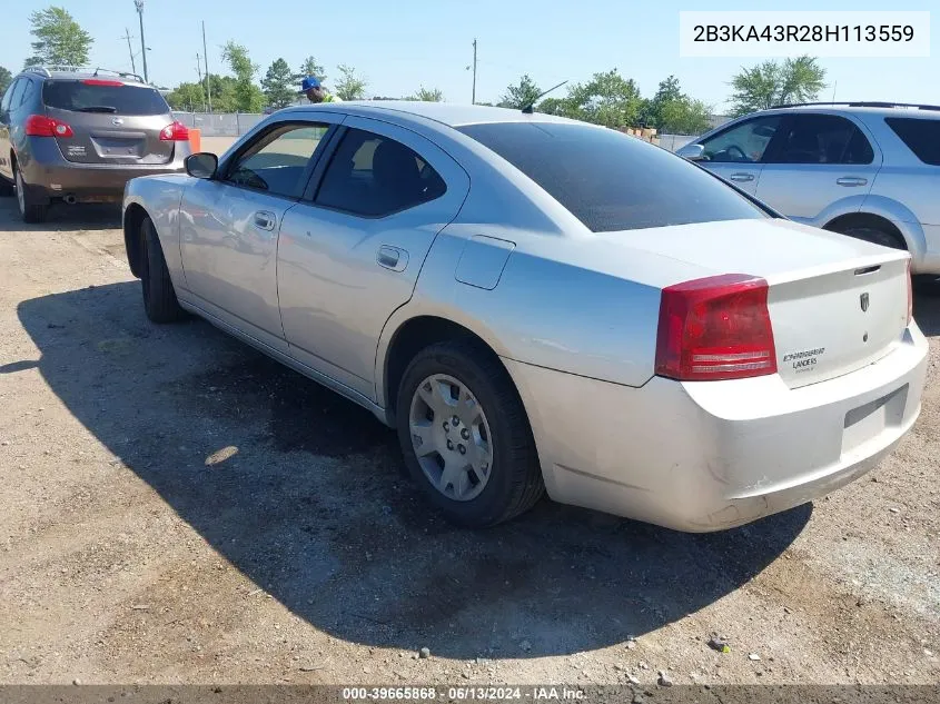 2B3KA43R28H113559 2008 Dodge Charger