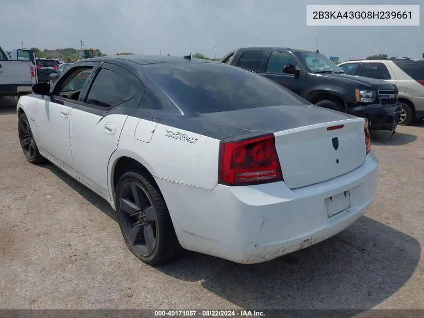 2008 Dodge Charger VIN: 2B3KA43G08H239661 Lot: 40171057