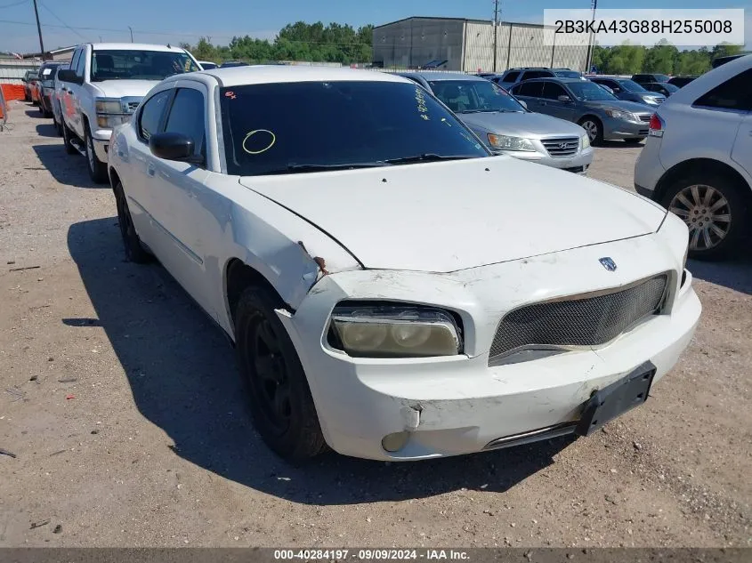 2008 Dodge Charger VIN: 2B3KA43G88H255008 Lot: 40284197