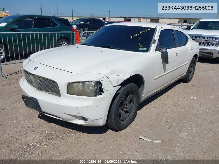 2008 Dodge Charger VIN: 2B3KA43G88H255008 Lot: 40284197