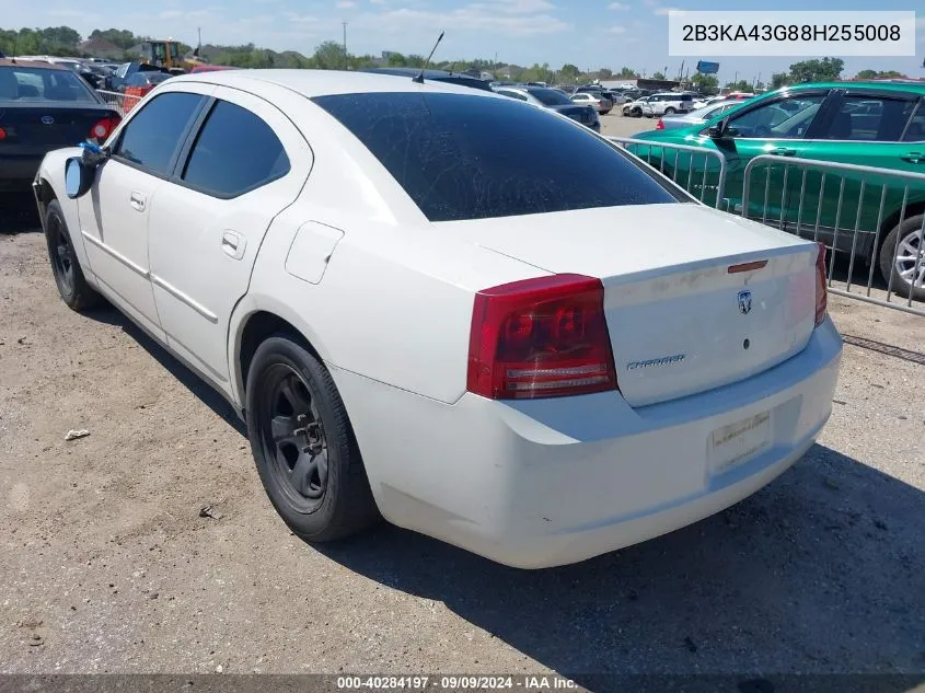 2008 Dodge Charger VIN: 2B3KA43G88H255008 Lot: 40284197