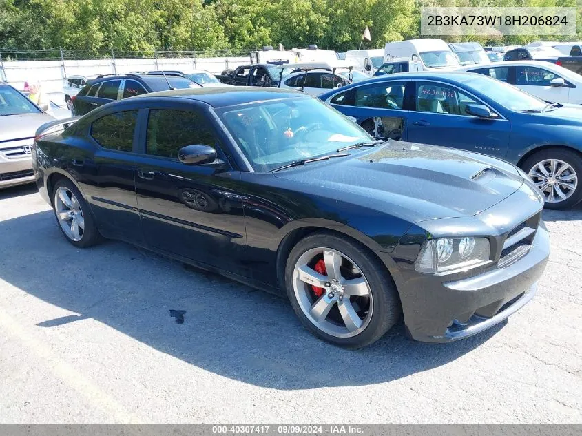 2008 Dodge Charger Srt8 VIN: 2B3KA73W18H206824 Lot: 40307417