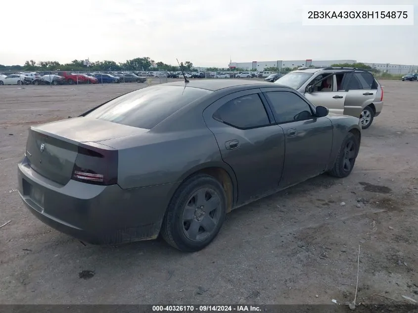 2B3KA43GX8H154875 2008 Dodge Charger