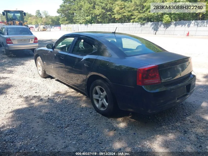 2B3KA43G88H322240 2008 Dodge Charger