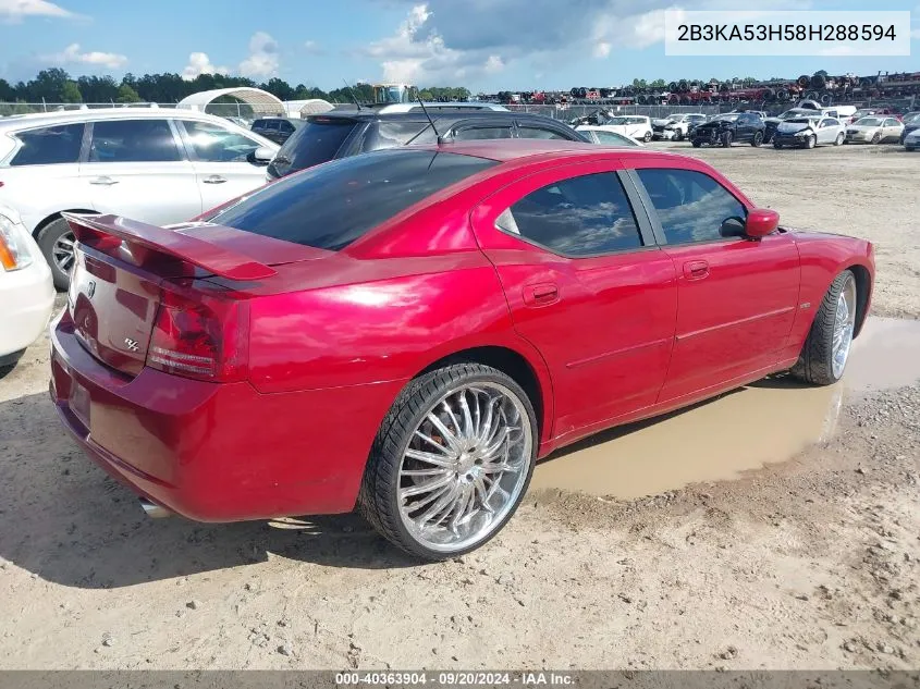 2008 Dodge Charger R/T VIN: 2B3KA53H58H288594 Lot: 40363904