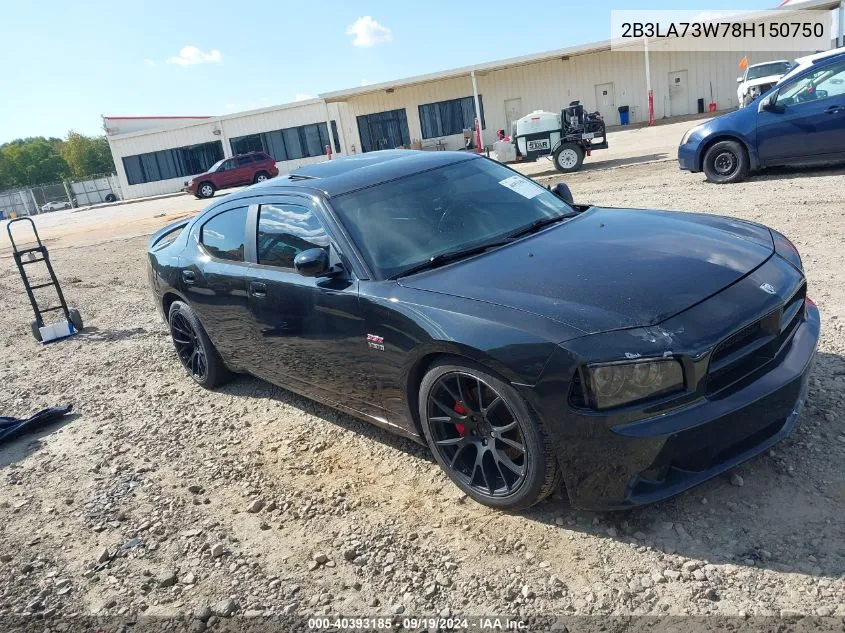 2B3LA73W78H150750 2008 Dodge Charger Srt8