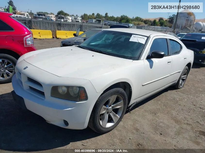 2008 Dodge Charger VIN: 2B3KA43H18H298680 Lot: 40399896