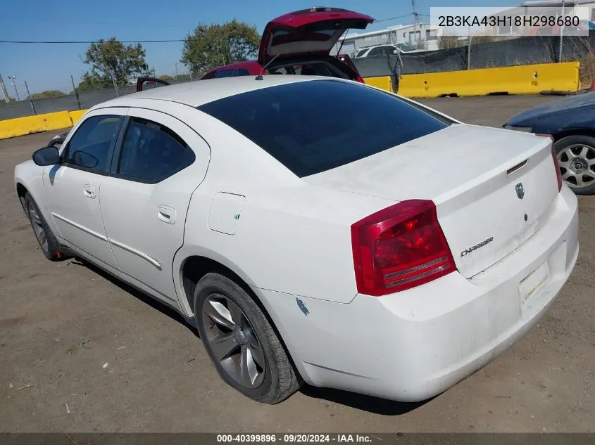 2008 Dodge Charger VIN: 2B3KA43H18H298680 Lot: 40399896