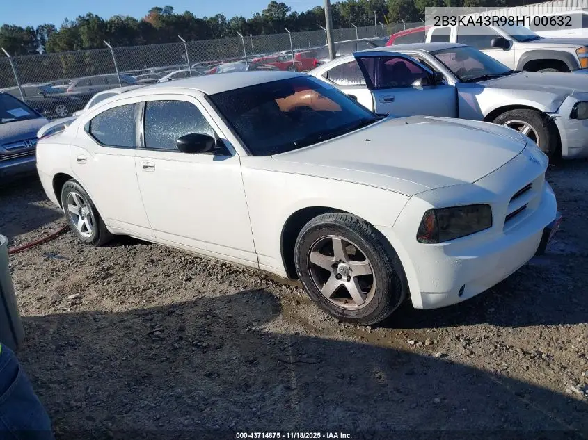 2B3KA43R98H100632 2008 Dodge Charger