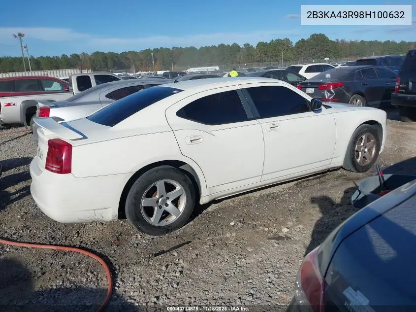 2B3KA43R98H100632 2008 Dodge Charger