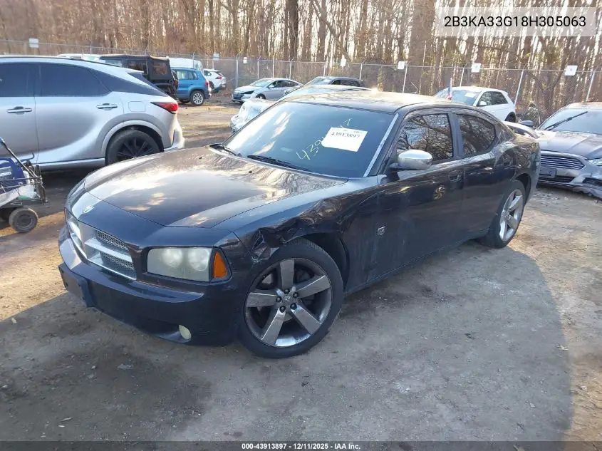 2B3KA33G18H305063 2008 Dodge Charger Sxt