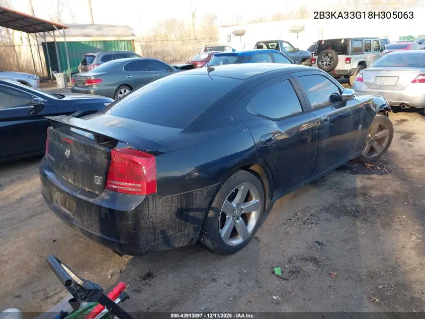 2B3KA33G18H305063 2008 Dodge Charger Sxt
