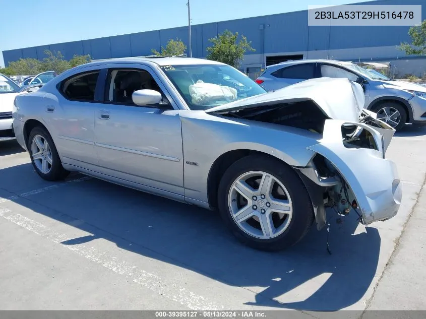 2009 Dodge Charger R/T VIN: 2B3LA53T29H516478 Lot: 39395127