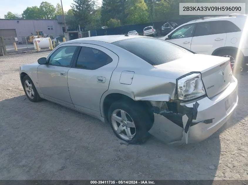 2009 Dodge Charger Sxt VIN: 2B3KA33V09H596090 Lot: 39411735