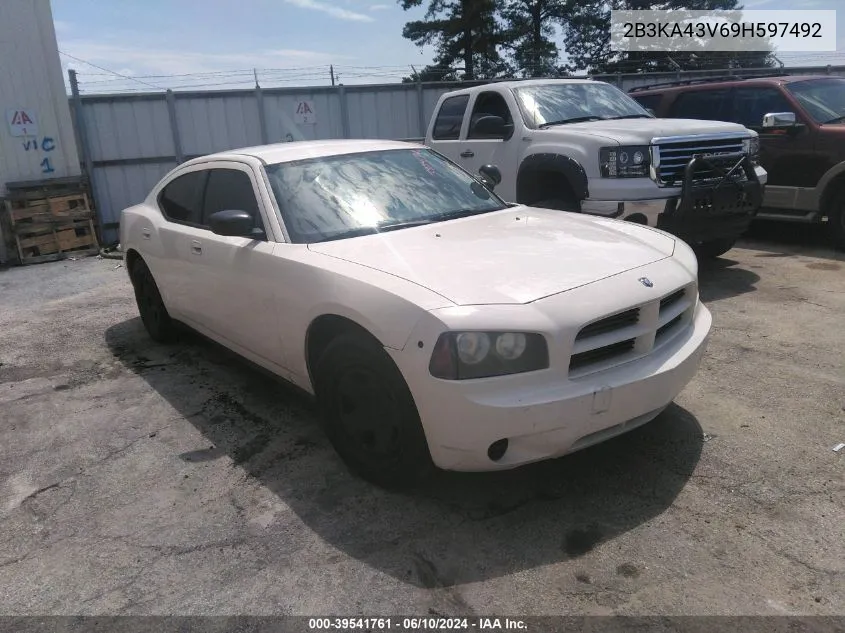 2009 Dodge Charger VIN: 2B3KA43V69H597492 Lot: 39541761