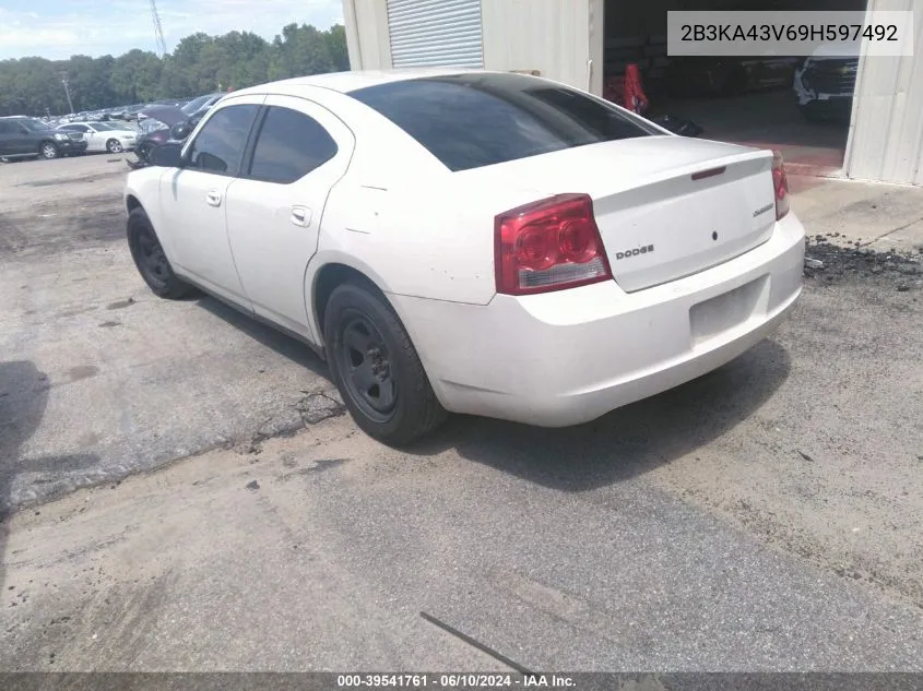 2009 Dodge Charger VIN: 2B3KA43V69H597492 Lot: 39541761